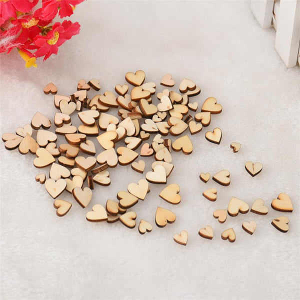 Rustic Wooden Love Hearts