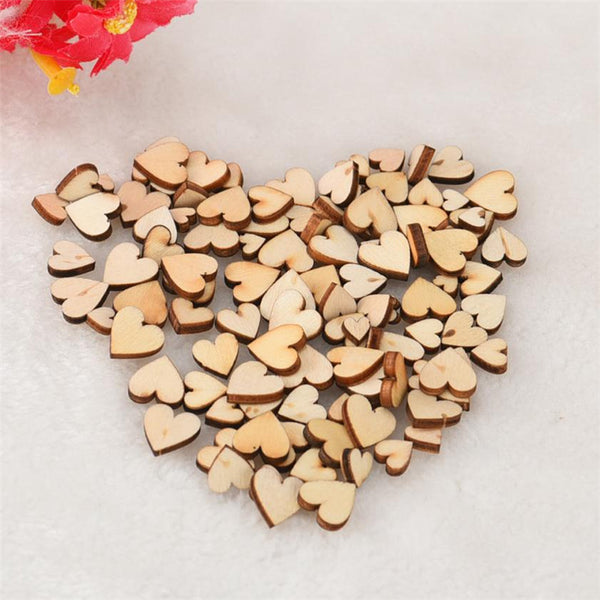 Rustic Wooden Love Hearts