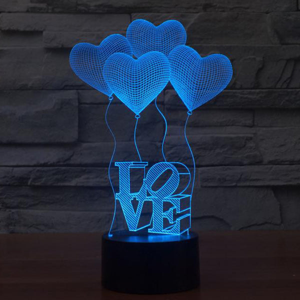 Romantic 3D Visual Bulb