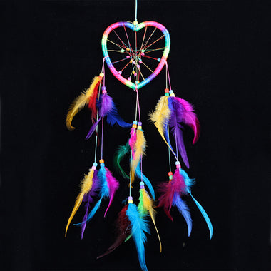 Colorful Heart Dream Catcher