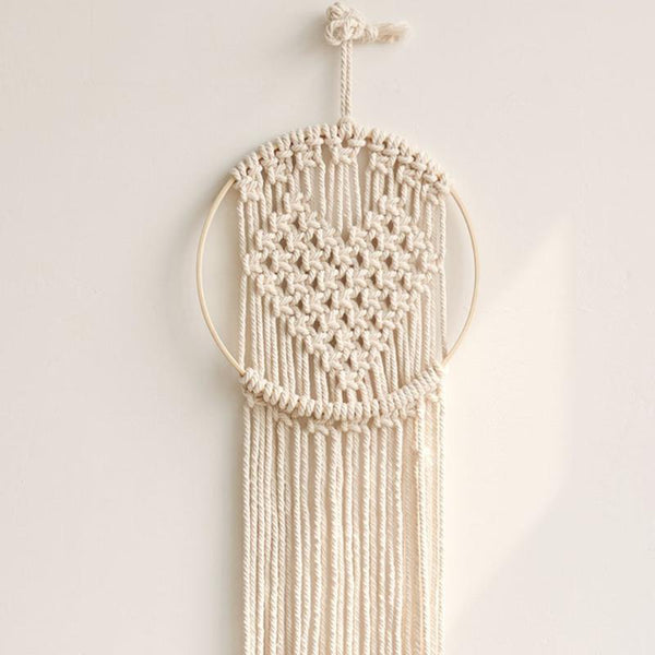 Handmade Rope Tapestry Heart Craft