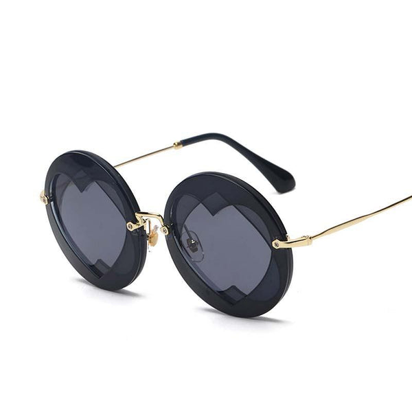 Fashion Round Heart Sunglasses