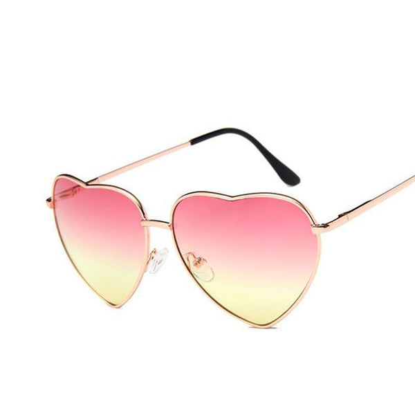 Heart Shaped Metal Sunglasses