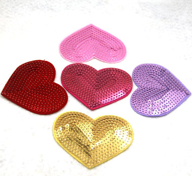 Heart Embroidered Patches