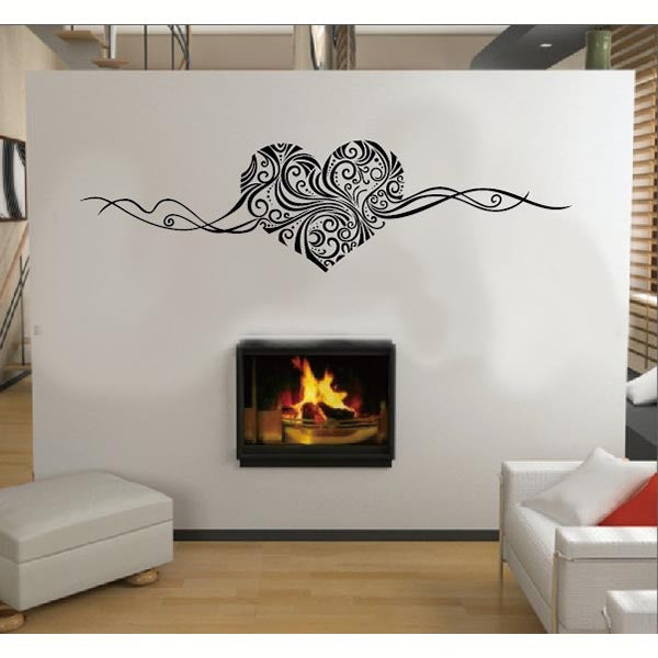 Romantic Heart Removable Wall Stickers