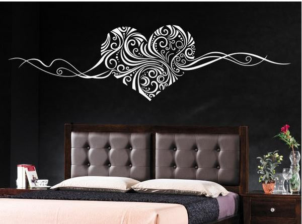 Romantic Heart Removable Wall Stickers