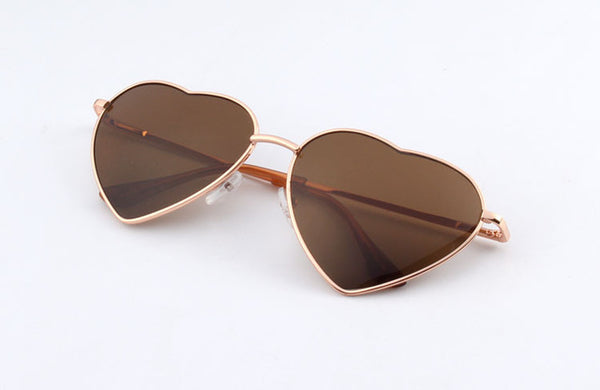 Heart Shaped Metal Sunglasses