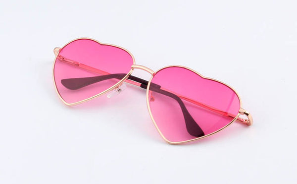 Heart Shaped Metal Sunglasses