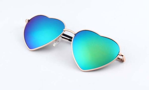 Heart Shaped Metal Sunglasses