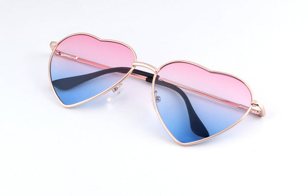 Heart Shaped Metal Sunglasses