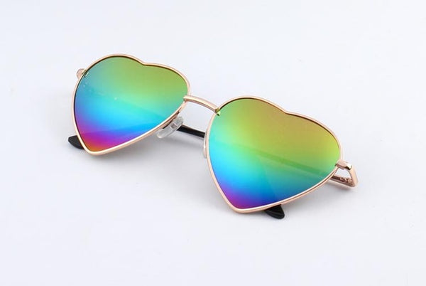 Heart Shaped Metal Sunglasses