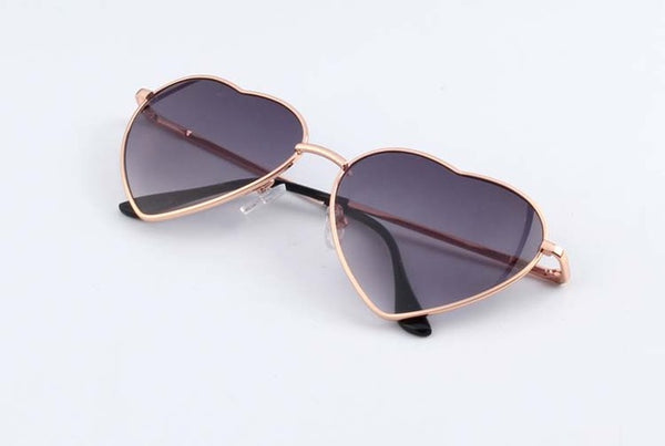 Heart Shaped Metal Sunglasses
