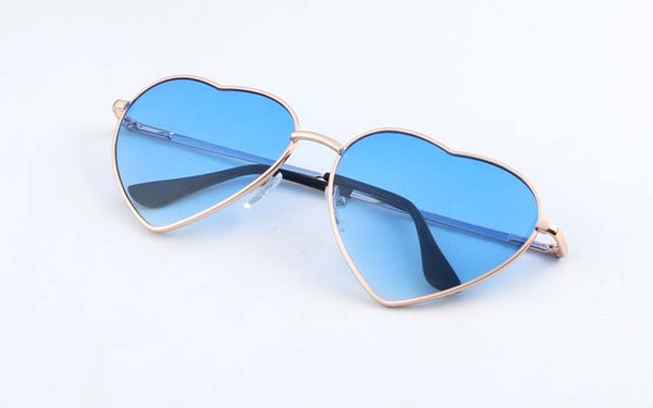Heart Shaped Metal Sunglasses