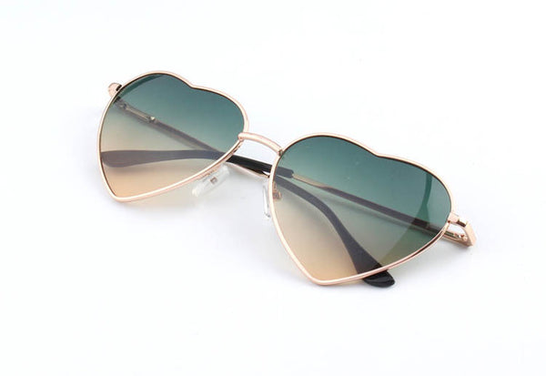 Heart Shaped Metal Sunglasses