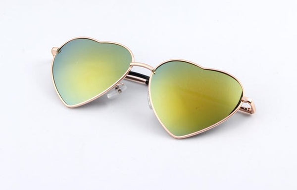 Heart Shaped Metal Sunglasses