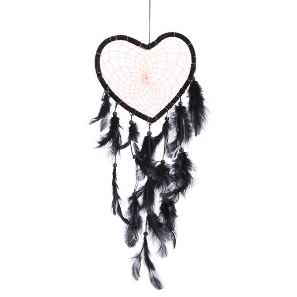 Heart Dream Catcher Feathers