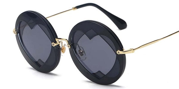 Fashion Round Heart Sunglasses
